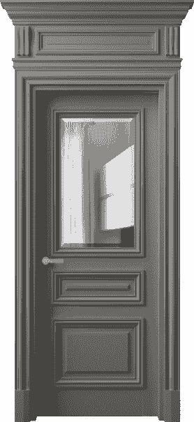 Дверь межкомнатная 7304 БКЛС ДВ ЗЕР Ф. Цвет Бук классический серый. Материал Массив бука эмаль. Коллекция Antique. Картинка.