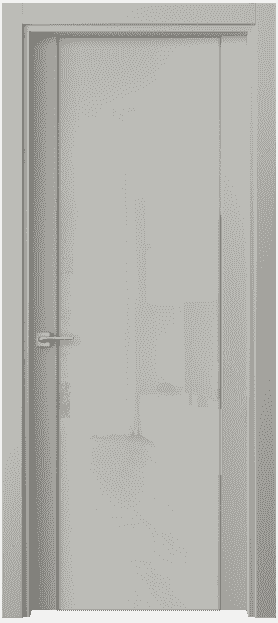Дверь межкомнатная 4117 СШ СР. Цвет Серый шёлк. Материал Ciplex ламинатин. Коллекция Quadro. Картинка.