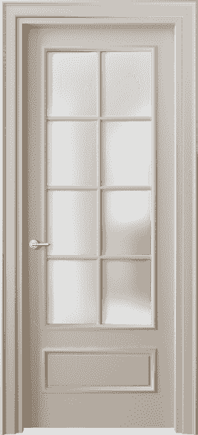 Дверь межкомнатная 8112 МСБЖ САТ. Цвет Матовый светло-бежевый. Материал Гладкая эмаль. Коллекция Paris. Картинка.