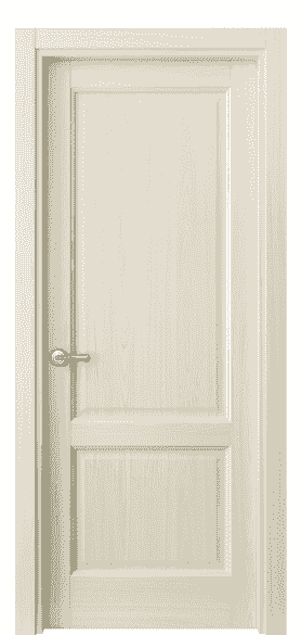 Дверь межкомнатная 1421 МОЯ. Цвет Молочный ясень. Материал Ciplex ламинатин. Коллекция Galant. Картинка.