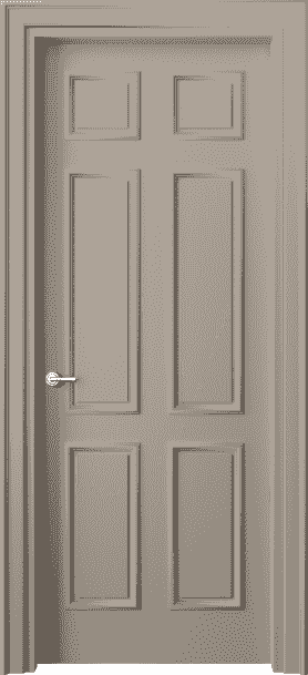 Дверь межкомнатная 8133 МБСК. Цвет Матовый бисквитный. Материал Гладкая эмаль. Коллекция Paris. Картинка.