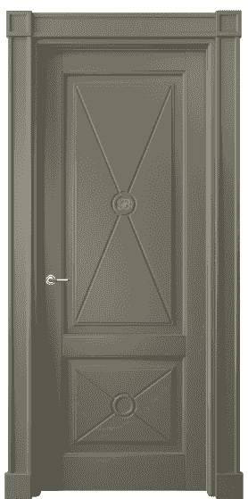Дверь межкомнатная 6363 БОТ. Цвет Бук оливковый тёмный. Материал Массив бука эмаль. Коллекция Toscana Litera. Картинка.