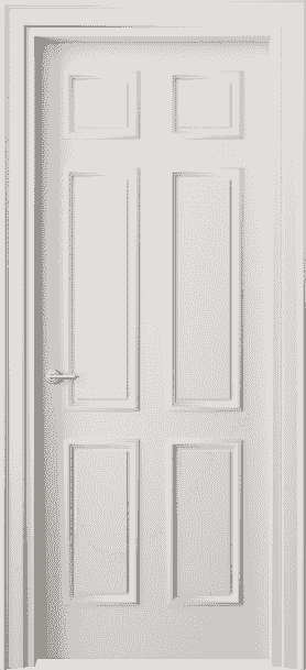 Дверь межкомнатная 8133 МСР . Цвет Матовый серый. Материал Гладкая эмаль. Коллекция Paris. Картинка.