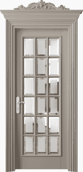 Дверь межкомнатная 6510 ББСК САТ-Ф. Цвет Бук бисквитный. Материал Массив бука эмаль. Коллекция Imperial. Картинка.