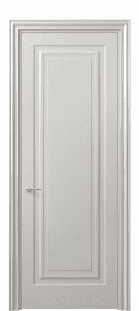 Дверь межкомнатная 8401 МОС . Цвет Матовый облачно-серый. Материал Гладкая эмаль. Коллекция Mascot. Картинка.