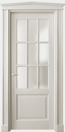 Дверь межкомнатная 6312 БОС САТ. Цвет Бук облачный серый. Материал Массив бука эмаль. Коллекция Toscana Grigliato. Картинка.
