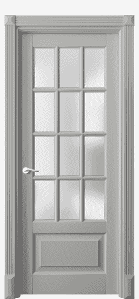 Дверь межкомнатная 0728 ДНСР САТ. Цвет Дуб нейтральный серый. Материал Массив дуба эмаль. Коллекция Lignum. Картинка.