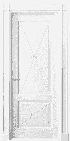 Дверь межкомнатная 6363 ББЛ . Цвет Бук белоснежный. Материал Массив бука эмаль. Коллекция Toscana Litera. Картинка.