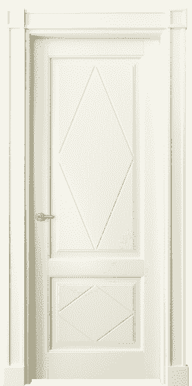 Дверь межкомнатная 6343 МБМ . Цвет Бук молочно-белый. Материал Массив бука эмаль. Коллекция Toscana Rombo. Картинка.