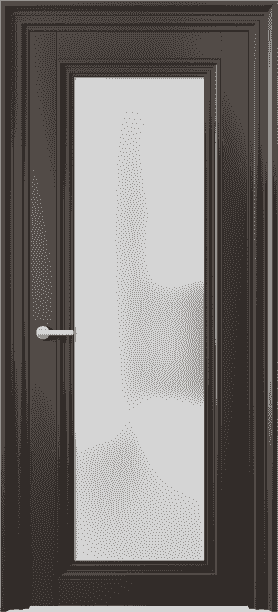 Дверь межкомнатная 2502 МАН САТ. Цвет Матовый антрацит. Материал Гладкая эмаль. Коллекция Centro. Картинка.