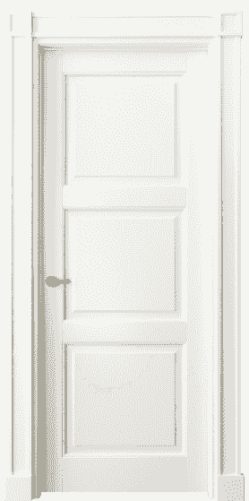 Дверь межкомнатная 6309 БЖМ . Цвет Бук жемчуг. Материал Массив бука эмаль. Коллекция Toscana Plano. Картинка.