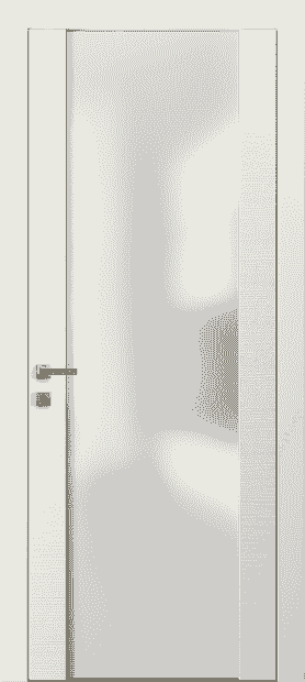 Дверь межкомнатная 4034 ТМБ Матовый триплекс. Цвет Таеда Молочно-белый. Материал Таеда эмаль. Коллекция Avant. Картинка.