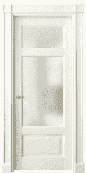 Дверь межкомнатная 6346 МБМ САТ. Цвет Бук молочно-белый. Материал Массив бука эмаль. Коллекция Toscana Rombo. Картинка.