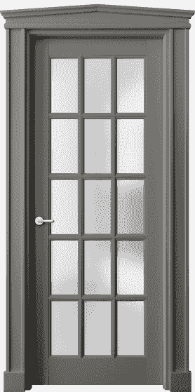 Дверь межкомнатная 6311 БКЛС САТ. Цвет Бук классический серый. Материал Массив бука эмаль. Коллекция Toscana Grigliato. Картинка.