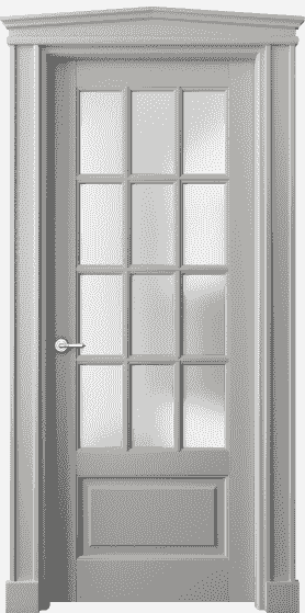 Дверь межкомнатная 6313 БНСР САТ. Цвет Бук нейтральный серый. Материал Массив бука эмаль. Коллекция Toscana Grigliato. Картинка.