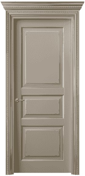 Дверь межкомнатная 6231 ББСКП. Цвет Бук бисквитный позолота. Материал  Массив бука эмаль с патиной. Коллекция Royal. Картинка.