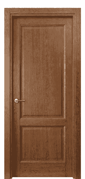Дверь межкомнатная 1421 ДБК . Цвет Дуб коньяк. Материал Шпон ценных пород. Коллекция Galant. Картинка.