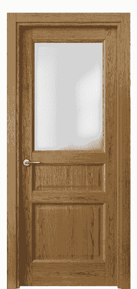 Дверь межкомнатная 1432 ДЯН САТ. Цвет Дуб янтарный. Материал Шпон ценных пород. Коллекция Galant. Картинка.