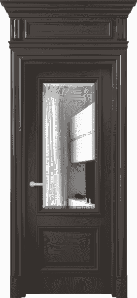 Дверь межкомнатная 7302 БАН ДВ ЗЕР Ф. Цвет Бук антрацит. Материал Массив бука эмаль. Коллекция Antique. Картинка.