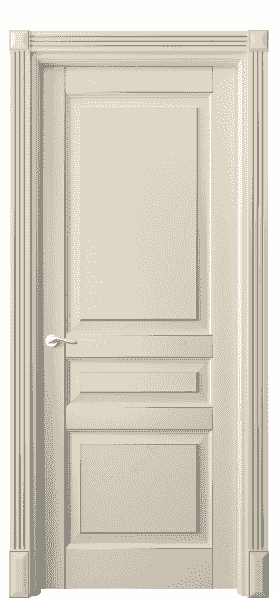 Дверь межкомнатная 0711 БМЦС. Цвет Бук марципановый серебро. Материал  Массив бука эмаль с патиной. Коллекция Lignum. Картинка.