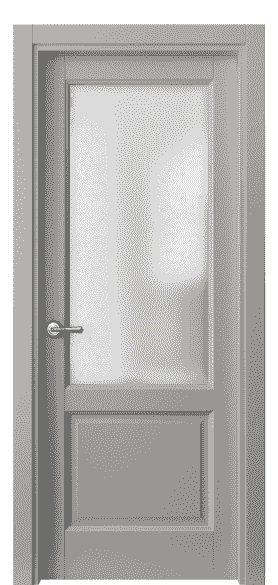 Дверь межкомнатная 1422 МНСР САТ. Цвет Матовый нейтральный серый. Материал Гладкая эмаль. Коллекция Galant. Картинка.