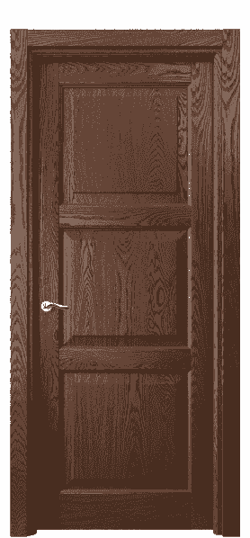 Дверь межкомнатная 0731 ДКЧ.Б . Цвет Дуб коньячный брашированный. Материал Массив дуба брашированный. Коллекция Lignum. Картинка.