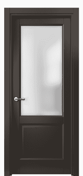 Дверь межкомнатная 1422 МАН САТ. Цвет Матовый антрацит. Материал Гладкая эмаль. Коллекция Galant. Картинка.