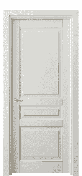 Дверь межкомнатная 0711 БСРП. Цвет Бук серый позолота. Материал  Массив бука эмаль с патиной. Коллекция Lignum. Картинка.