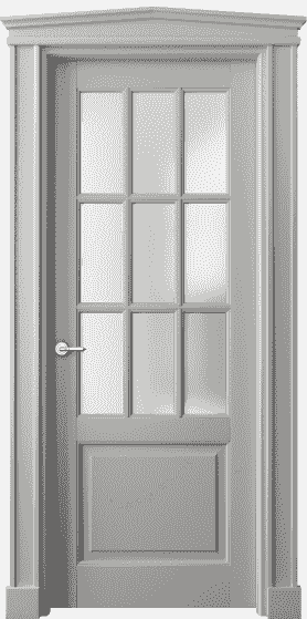Дверь межкомнатная 6312 БНСР САТ. Цвет Бук нейтральный серый. Материал Массив бука эмаль. Коллекция Toscana Grigliato. Картинка.