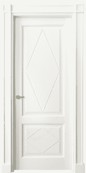 Дверь межкомнатная 6343 БЖМ . Цвет Бук жемчуг. Материал Массив бука эмаль. Коллекция Toscana Rombo. Картинка.