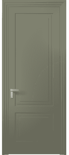 Дверь межкомнатная 8351 МОТ. Цвет Матовый оливковый тёмный. Материал Гладкая эмаль. Коллекция Rocca. Картинка.