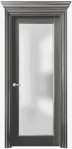 Дверь межкомнатная 6202 БКЛСС САТ. Цвет Бук классический серый серебро. Материал  Массив бука эмаль с патиной. Коллекция Royal. Картинка.
