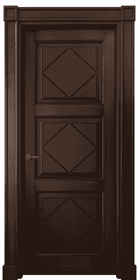 Дверь межкомнатная 6349 БТП . Цвет Бук тёмный с патиной. Материал Массив бука с патиной. Коллекция Toscana Rombo. Картинка.