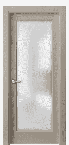 Дверь межкомнатная 1402 МБСК САТ. Цвет Матовый бисквитный. Материал Гладкая эмаль. Коллекция Galant. Картинка.